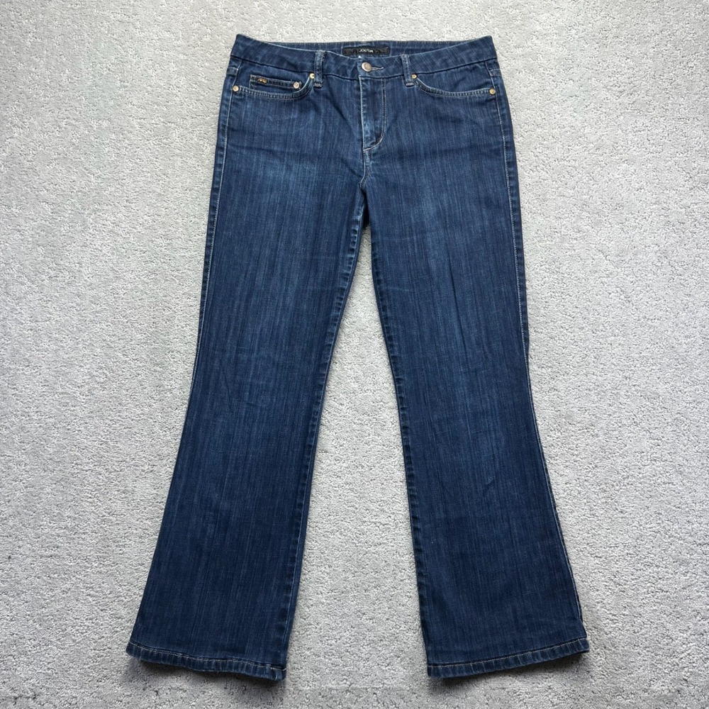 Joes Jeans Womens Size 31 Blue Denim Dark Wash Stretch The Muse Flare Leg Casual